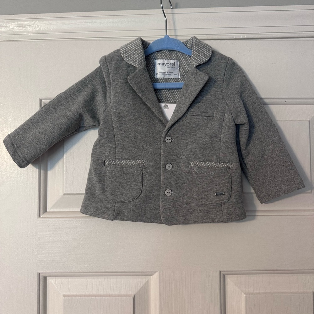 Baby Mayoral Charcoal Blazer NWT